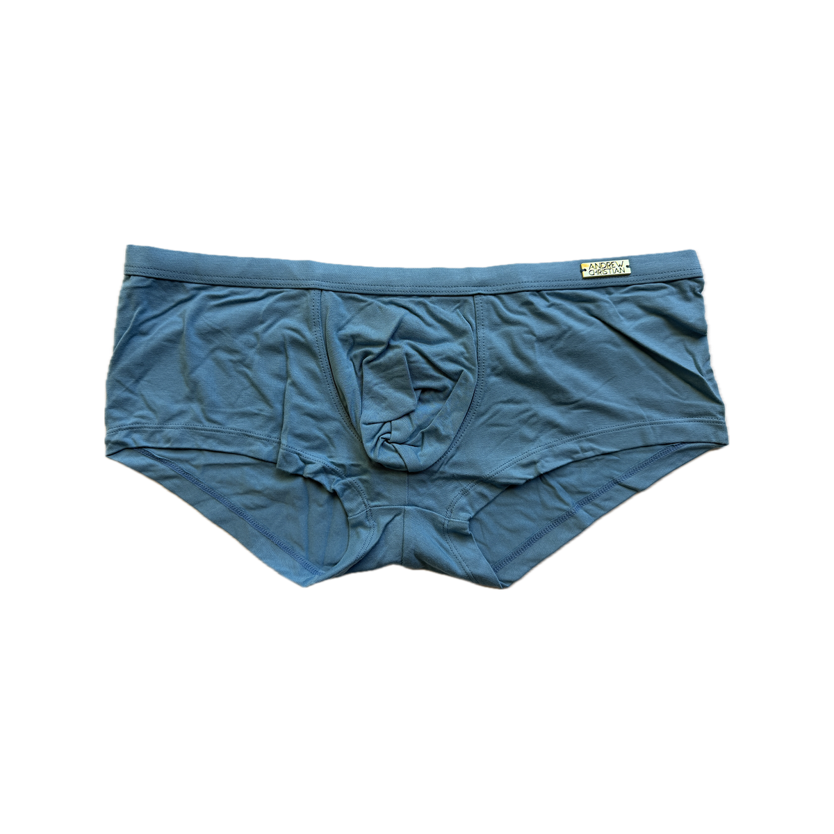 Andrew Christian "SEX" Bamboo Boxer w/ ALMOST NAKED® Olympic Blue