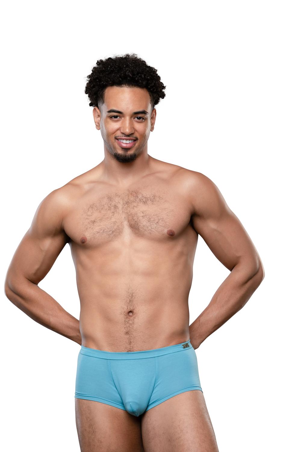 Andrew Christian "SEX" Bamboo Boxer w/ ALMOST NAKED® Olympic Blue
