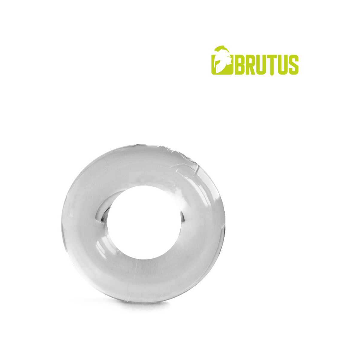 BRUTUS STRETTO Fat Stretchy Cockring Clear
