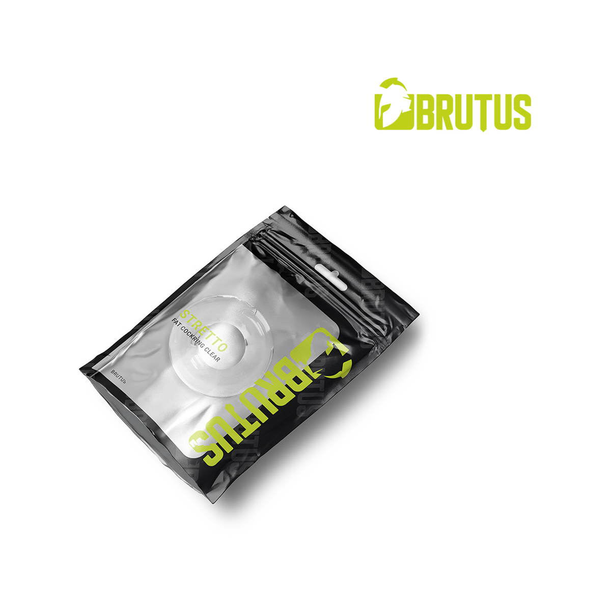 BRUTUS STRETTO Fat Stretchy Cockring Clear