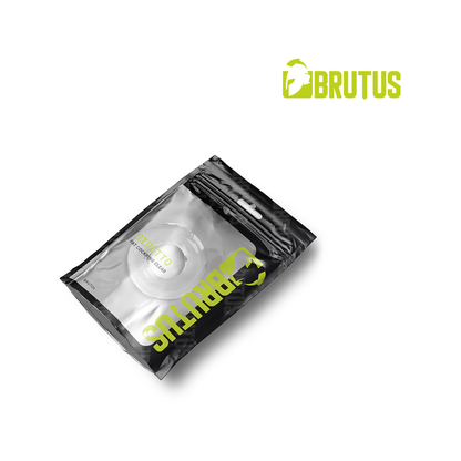 BRUTUS STRETTO Fat Stretchy Cockring Clear