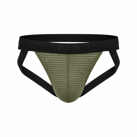CODE 22 Zebra Jockstrap Khaki