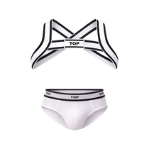 Barcode Berlin TOP Multipack 1x Brief White + 1x Harness White-Black